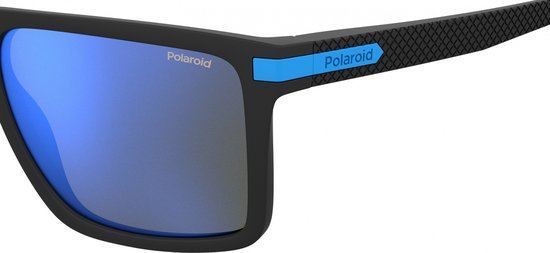 Polaroid Zonnebril 2098/s Heren Vierkant Cat.3 Zwart/blauw van Polaroid — afbeelding 4