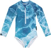 Beach & Bandits - UV-badpak voor meisjes - Save our Seas - Blauw - maat 116-122cm