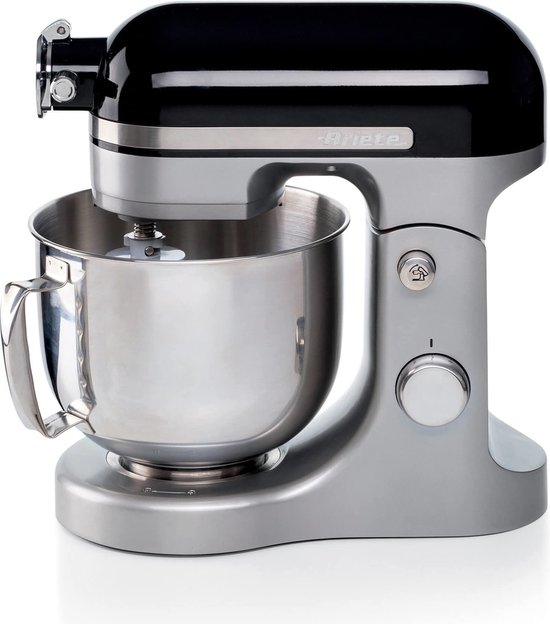 Ariete 1589/02 Moderna Keukenmixer - 1600 Watt - RVS - 11 snelheden - 5.5 liter - incl 3 accessoires - zwart van Ariete — afbeelding 2
