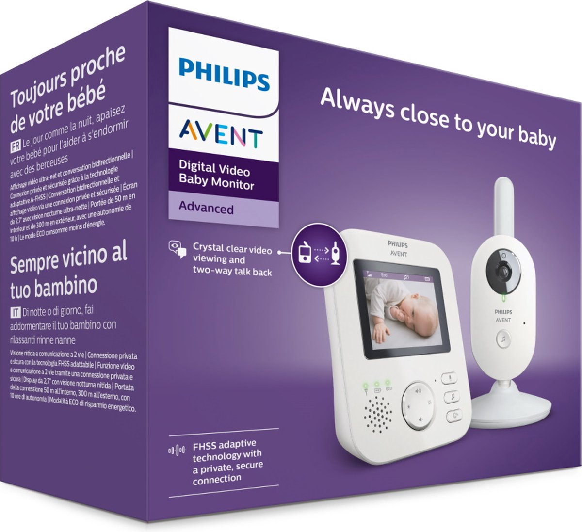 Philips Avent SCD833/26 - Video Babyfoon | bol.com