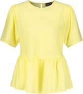 TAIFUN Dames Blouse met korte mouwen en schootje Sunflower-38