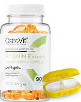 Vitaminen - Vitamin E Natural Tocopherols Complex 90 Softgels OstroVit