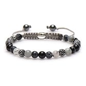 KARMA armband 83158 Spiral Hedonism XS (grey crystal)