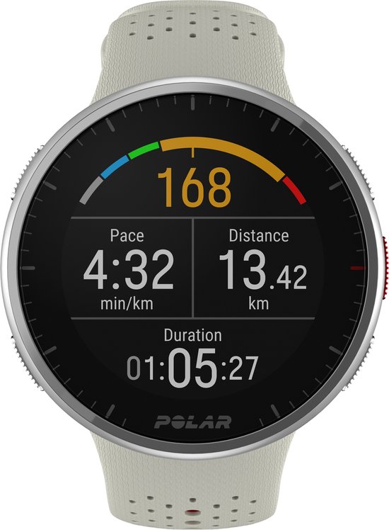 Polar Pacer Pro - Geavanceerd GPS Hardloophorloge - Snow White - Maten S-L