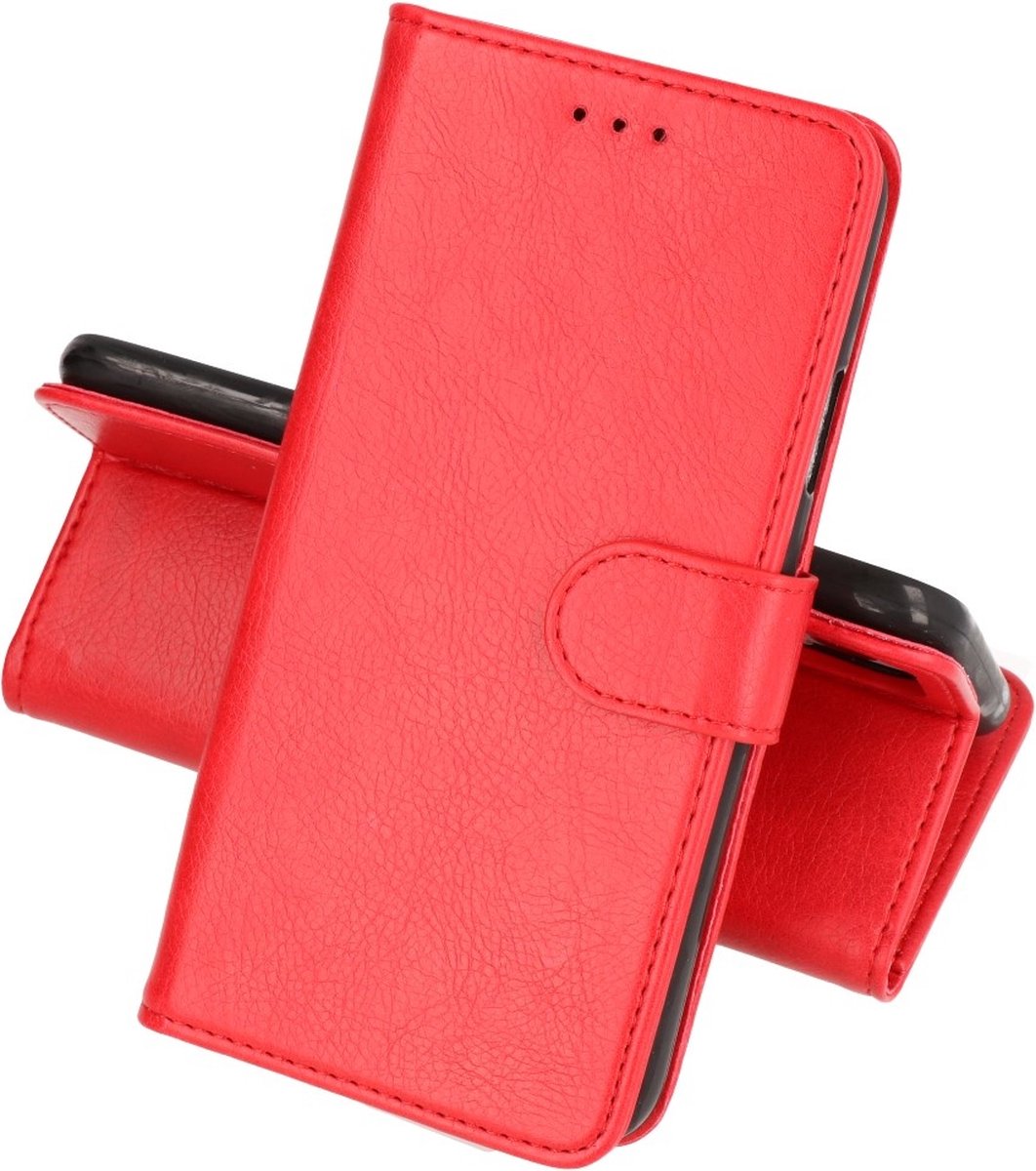 Hoesje Geschikt voor Honor 50 Pro - Kaarthouder Book Case Telefoonhoesje - Rood