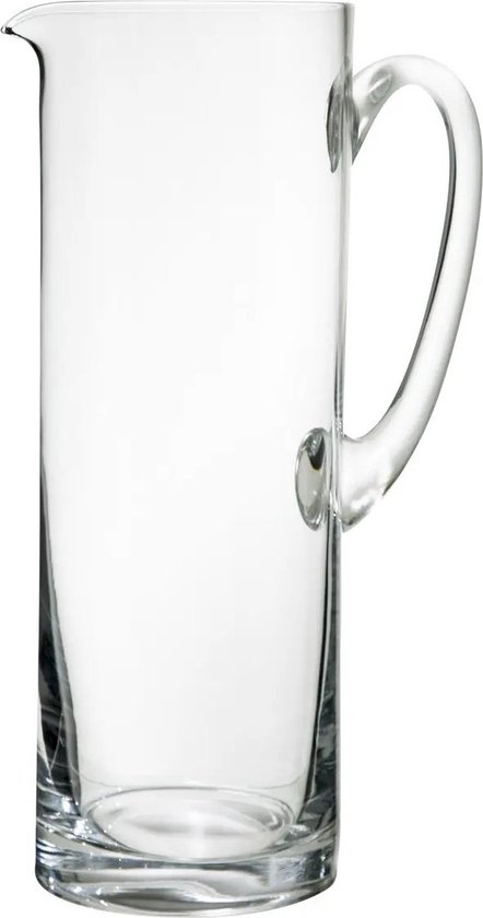 Karaf/schenkkan 2 liter van glas recht model Sapkan | bol.com