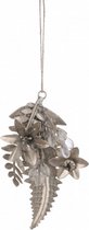 kerstboomhanger blad 9,5 x 13 cm goud