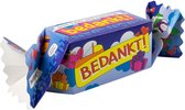 cadeauverpakking Bedankt 20 cm karton blauw