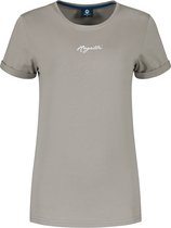 Rogelli Logo T-Shirt Sportshirt - Korte Mouwen - Dames - Beige - Maat M