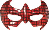 masker Superhero rood/zwart one-size