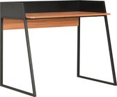 vidaXL Bureau 90x60x88 cm zwart en bruin