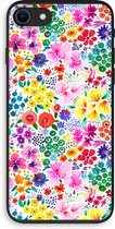 Case Company® - iPhone 8 hoesje - Little Flowers - Biologisch Afbreekbaar Telefoonhoesje - Bescherming alle Kanten en Schermrand