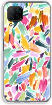 Case Company® - Huawei P40 Lite hoesje - Watercolor Brushstrokes - Soft Cover Telefoonhoesje - Bescherming aan alle Kanten en Schermrand