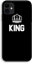 Case Company® - iPhone 11 hoesje - King zwart - Biologisch Afbreekbaar Telefoonhoesje - Bescherming alle Kanten en Schermrand