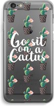 Case Company® - iPhone 6 / 6S hoesje - Cactus quote - Soft Cover Telefoonhoesje - Bescherming aan alle Kanten en Schermrand