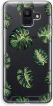 Case Company® - Samsung Galaxy A6 (2018) hoesje - Tropische bladeren - Soft Cover Telefoonhoesje - Bescherming aan alle Kanten en Schermrand