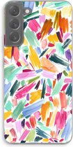 Case Company® - Samsung Galaxy S22 Plus hoesje - Watercolor Brushstrokes - Soft Cover Telefoonhoesje - Bescherming aan alle Kanten en Schermrand