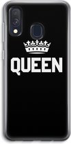 Case Company® - Samsung Galaxy A40 hoesje - Queen zwart - Soft Cover Telefoonhoesje - Bescherming aan alle Kanten en Schermrand