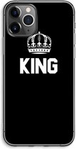 Case Company® - iPhone 11 Pro Max hoesje - King zwart - Soft Cover Telefoonhoesje - Bescherming aan alle Kanten en Schermrand