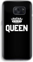 Case Company® - Samsung Galaxy S7 hoesje - Queen zwart - Soft Cover Telefoonhoesje - Bescherming aan alle Kanten en Schermrand