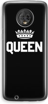 Case Company® - Motorola Moto G6 hoesje - Queen zwart - Soft Cover Telefoonhoesje - Bescherming aan alle Kanten en Schermrand