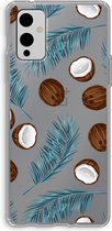 Case Company® - OnePlus 9 hoesje - Kokosnoot - Soft Cover Telefoonhoesje - Bescherming aan alle Kanten en Schermrand