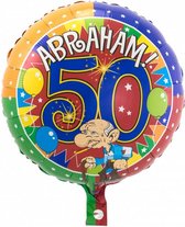 folieballon Knalfeest Abraham heren 43 cm
