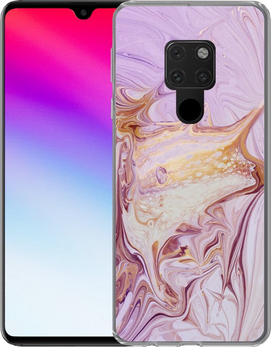 Coque Huawei P40 Lite - Marbre - Peinture - Abstrait - Coque de téléphone en Siliconen