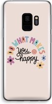 Case Company® - Samsung Galaxy S9 hoesje - Happy days - Soft Cover Telefoonhoesje - Bescherming aan alle Kanten en Schermrand