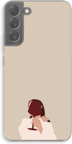 Case Company® - Samsung Galaxy S22 Plus hoesje - I drink wine - Soft Cover Telefoonhoesje - Bescherming aan alle Kanten en Schermrand