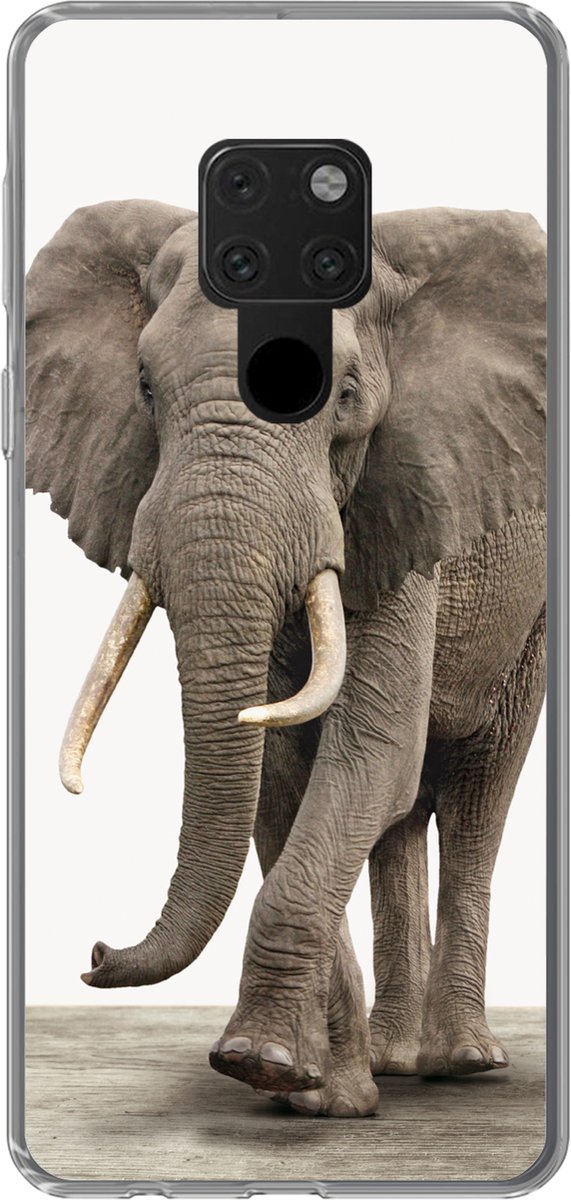 Telefoonhoesje Geschikt voor Huawei P40 Lite hoesje - Olifant - Kinderen - Jongens - Dieren - Meisjes - Siliconen Telefoonhoesje Telefoonhoesje