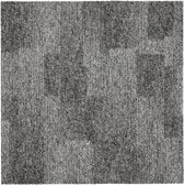 Zandvoort Grijs - 50x50cm - Tapijttegels - 5m2 / 20 tegels - Laagpolig, bouclé tapijt - Vloer