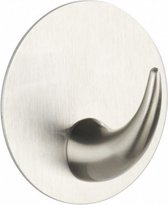 wandhaak Lueca 5,4 cm RVS matzilver