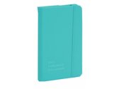 notitieboek gelinieerd 1,5 x 14 x 9 cm turquoise