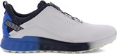 Ecco  M Golf S-Three Golf Shoe BOA - Golfschoenen Voor Heren - Goretex - BOA Sluiting - Wit/Blauw - EU 41