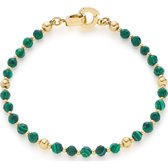 Leonardo Dames-Armband Roestvrijstaal Malachit One Size 88472527
