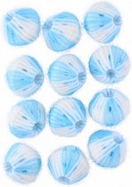 wasballen pluisverwijder blauw/wit 12 stuks