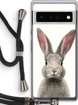 Case Company® - Google Pixel 6 Pro hoesje met Koord - Daisy - Telefoonhoesje met Zwart Koord - Bescherming aan alle Kanten en Over de Schermrand