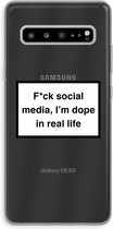 Case Company® - Samsung Galaxy S10 5G hoesje - I'm dope - Soft Cover Telefoonhoesje - Bescherming aan alle Kanten en Schermrand