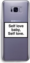 Case Company® - Samsung Galaxy S8 hoesje - Self love - Soft Cover Telefoonhoesje - Bescherming aan alle Kanten en Schermrand