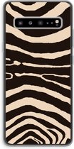 Case Company® - Samsung Galaxy S10 5G hoesje - Arizona Zebra - Soft Cover Telefoonhoesje - Bescherming aan alle Kanten en Schermrand