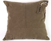 kussen Oakes 50 x 50 x 13 cm textiel bruin