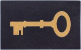 deurmat sleutel 45 x 70 cm rubber zwart