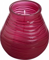 bolkaars 9,4 cm glas/wax fuchsia