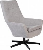 fauteuil Bruno 76 x 79 x 98 cm polyester/staal grijs