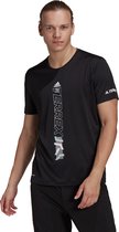 adidas Agravic Trail Shirt Heren - sportshirts - zwart - maat M