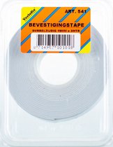 bevestigingstape dubbelzijdig 19 mm x 3 m foam wit