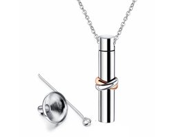 Fako Bijoux® - Ashanger / Assieraad - Cilinder - Together Forever Classic - Zilverkleurig