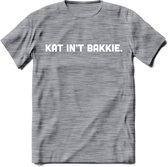 Kat Int Bakkie - Katten T-Shirt Kleding Cadeau | Dames - Heren - Unisex | Kat / Dieren shirt | Grappig Verjaardag kado | Tshirt Met Print | - Donker Grijs - Gemaleerd - S