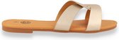 MODE-MANIA  dames slipper zilver ZILVER 40